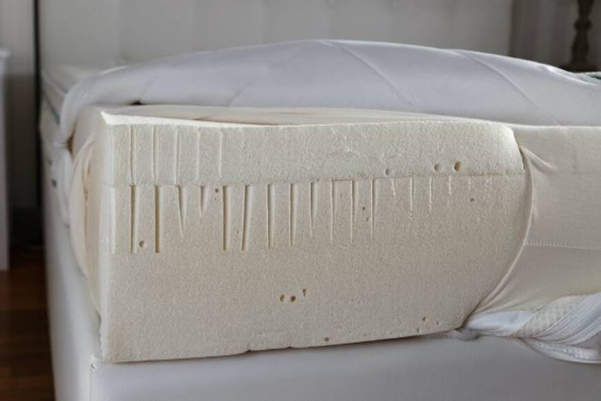 Latex foam layer